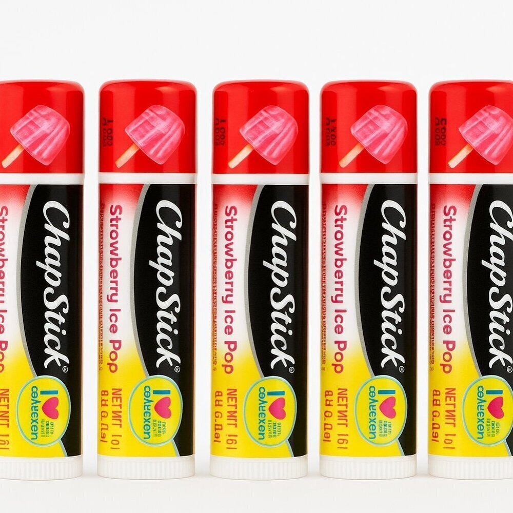 5-Pack ChapStick Strawberry Ice Pop Limited Edition I ♥ Summer Collection – New